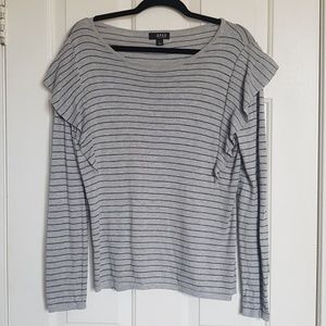 Gray Striped Sweater a.n.a
